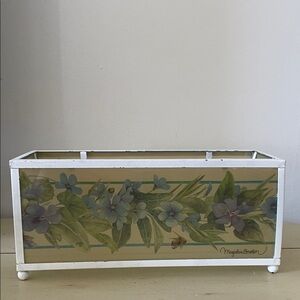 Vintage Floral Metal Candle Holder